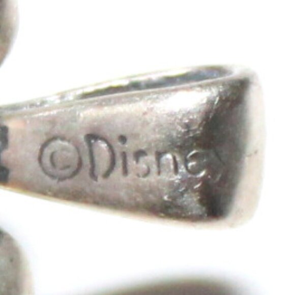 Sterling Silver Disney Mickey Mouse Red Birthstone Pendant - Picture 4 of 6